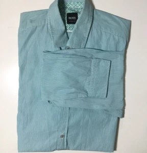 Camisa a rayas azules Hugo Boss talla S - Imagen 1 de 9
