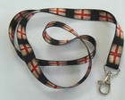 Mini England flag neck strap lanyard for ID/keys 15mm Made in UK  Free UK post