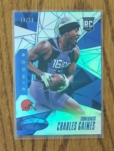 Charles Gaines (Browns) 2015 Panini Certified ROOKIE card MIRROR BLUE /50