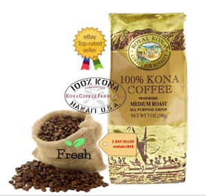 ROYAL KONA GROUND Coffee  100% Kona Coffee Private Reserve 7oz 