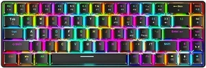 65% Mechanical Keyboard, 68 Keys RGB Backlit Ultra-Compact Type C Gaming office - Picture 1 of 16