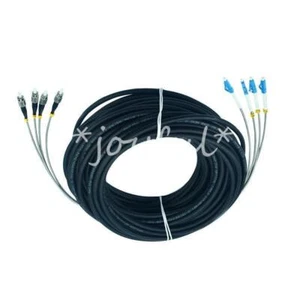 30M Field Outdoor LC UPC-FC UPC 4 Strand 9/125 Single Mode Fiber Patch Cord - Afbeelding 1 van 1