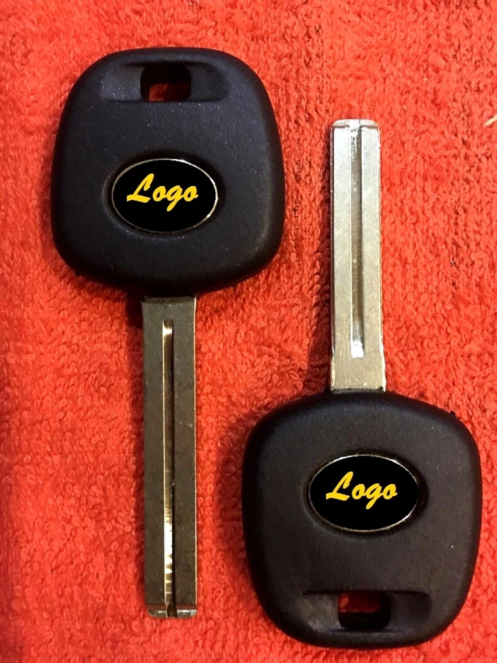 (CORTE DE HOJA por FOTO) LLAVES NO REMOTAS para LEXUS con CHIP 4C, LOGOTIPO E INSTRUCCIÓN HÁGALO USTED MISMO Foto 1 de 3