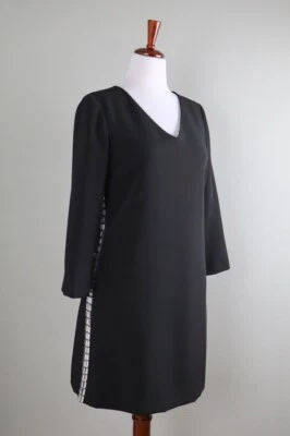 TAHARI Arthur S. Levine ASL $168 Crystal Embellished Sides Dress Size 10 - Image 1 of 4