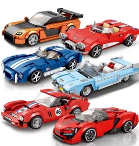 MOC Speed Racing Cars Champion Sports Brick Building Blocks Model Complete Kit - Picture 1 of 23