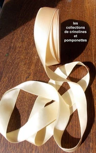 RUBAN DE SATIN couleur mangue  LARGEUR 2.5 CM VENDU PAR MULTIPLES DE 2 M* - Picture 1 of 1