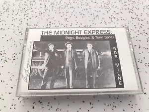 Bob Milne Cassette Midnight Express Rags Boogies & Train Tunes Autographed VG - Picture 1 of 8