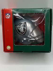Vtg Scottish Christmas NFL Oakland Raiders Glass Christmas Ornament - Picture 1 of 7
