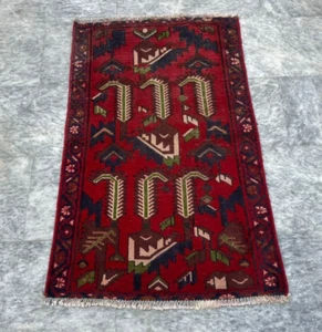 Vintage Handmade Tribal Oriental Wool Kilim Area Rug Carpet 108 x 66 cm - Picture 1 of 12