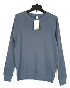 Alternative Apparel Men's Washed Terry Champ Sweatshirt Washed Denim Small NWT - Picture 1 of 5