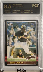 1985 Donruss Tony Gwynn # 63 FCG 8.5