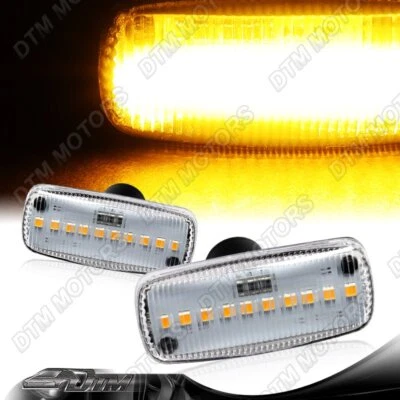 For Jeep Grand Cherokee/Patriot/Compass Clear Lens Amber LED Side Marker Lights - Image 1 of 4