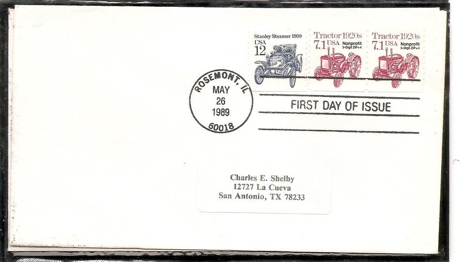 US SC # 2127 Transportation Issue,Tractor FDC. No Cachet 5 - Image 1 of 1