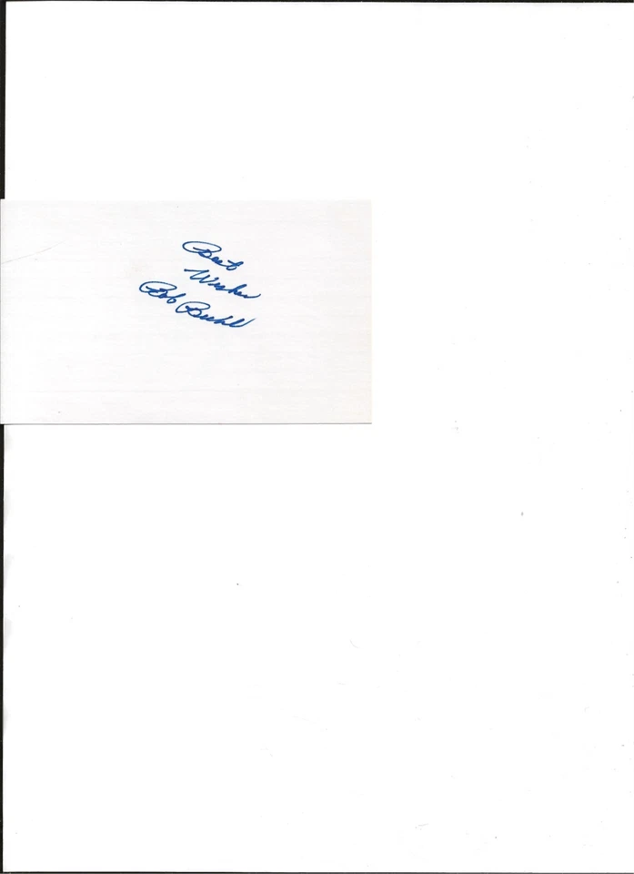 Bob Buhl(棒球)亲笔签名索引卡 — 第 1/1 张图片