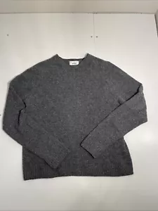 Wills Crewneck Knit Sweater Small Wool Gray Speckled Huckberry - Picture 1 of 10