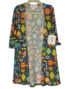 LuLaRoe Girls Long Duster Cardigan Sz 2T-4 Lightweight Sweater Layering Soft NWT - Picture 1 of 7