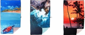 Whitley Willows Reversible Microfiber Printed Beach Yoga Travel Towel 35" x 70" - Picture 1 of 10