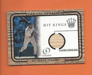 2001 Fleer Legacy Hit Kings Juan Encarnación juego usado murciélago #11 Tigres de Troit - Imagen 1 de 1