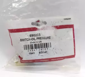 Interruptor de presión de aceite genuino Briggs & Stratton 690233 - Imagen 1 de 3