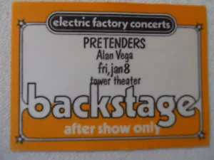 The Pretenders mit Alan Vega - BS-Pass nur nach Show - Turmtheater Fr 8. Januar - Bild 1 von 1