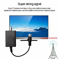 HDTV Antenna Amplifier Signal Booster TV High Gain Channel Boost Indoor VHF UHF