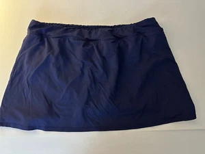 LANDS END navy blue SWIM SKIRT women's 18 - Picture 1 of 3