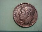 1946 P Roosevelt Dime Unc Silver actual coin in photo