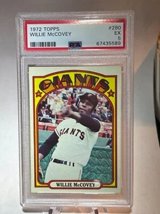 Willie McCovey 1972 Topps PSA 5 #280 San Francisco Giants HOF - Picture 1 of 2