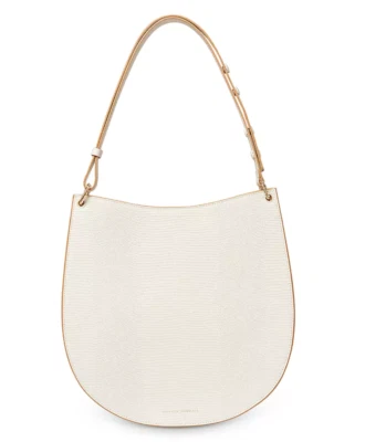 Bolso LOEFFLER RANDALL Caroline crema en relieve, venta al por menor $495 Foto 1 de 4