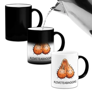 #LOVETEABAGGING Funny/Rude Heat Colour Magic Changing Mug - Picture 1 of 5