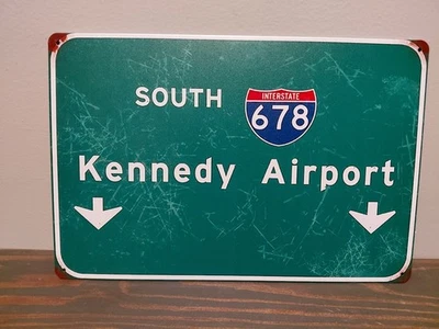 South 678 Kennedy Airport  12 x 8 inch Metal Sign - Image 1 of 4