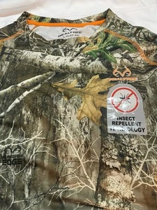 NWOT REALTREE EDGE CAMO SCENT CONTROL INSECT REPEL HUNTING SHIRT MENS L - Picture 1 of 6