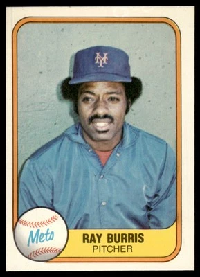 1981 Fleer Ray Burris New York Mets #328 - Image 1 of 2