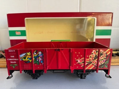 LGB 4021 CT / 40217 - Christmas Red Gondola Car *G-Scale* w/ box - Image 1 of 4