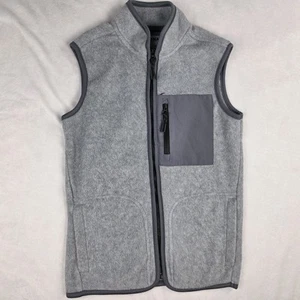 Old Navy Kids Boys Fleece Vest Gray Size M 8 - Picture 1 of 4