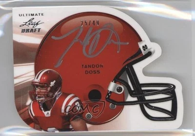 2011 Leaf Ultimate Draft Helmet Die-Cuts /49 Tandon Doss #H-TD1 Rookie Auto RC - Image 1 of 2