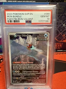 Iron Bundle 066 Sv: Scarlet & Violet Promo Cards Holo PSA10 - Picture 1 of 2