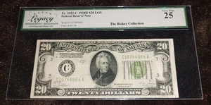 1928-B $20 FRN Light Green Seal – Philadelphia – Legacy 25 Rickey Collection - Picture 1 of 2