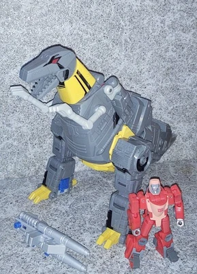 Transformers Comic Edition GRIMLOCK Leader Class Dinobot w Core Wheelie - Image 1 of 4