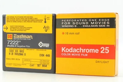 [Asis sellado] Kodak Eastman 16MM Double-X 7222 / DXN449 Kodachrome 25 de JAPÓN Foto 1 de 4