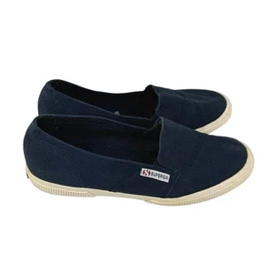 Superga 8.5 Women's Navy Blue A Line Slide Slip On Casual Everyday Sneakers - Picture 1 of 11