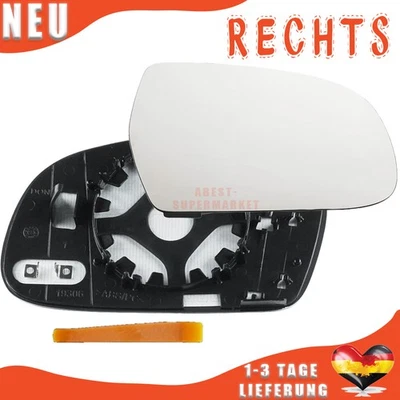 ABEST-SUPERMARKET Seitenspiegel Glas Rechts Beheizbar Elektrisch Konvex für Audi A4 8K B8 09-15