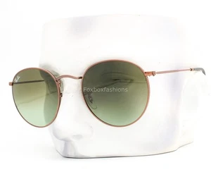 Gafas de sol Ray-Ban RB 3447 9002/A6 redondas metal bronce cobre verde 53 mm con estuche - Imagen 1 de 9