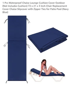 Outdoor Chaiselongue nur Kissenbezüge (ohne Kissen), 72x21x3 inkl... - Bild 1 von 11