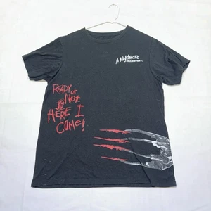 Camisa Pesadilla en Elm Street Freddy Krueger Para Hombres L Camiseta de Terror Garras Negras - Imagen 1 de 9