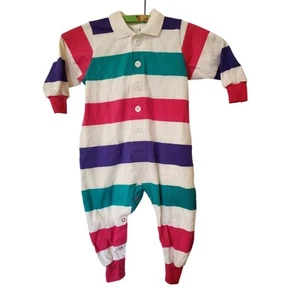 Lands End One Piece Striped Toddler Outfit - Picture 1 of 1