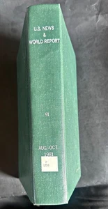 1981 US News & World Report  Hard Cover Bound August September October - Picture 1 of 11