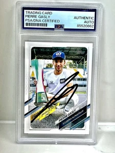 PIERRE GASLY FIRMATA TOPPS ROOKIE CARD F1 FORMULA 1 PSA DNA - Foto 1 di 1