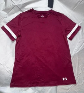 Camiseta Under Armour Colección Gameday Para Mujer S/M Borgoña Calce Suelto Nueva Con Etiquetas - Imagen 1 de 17