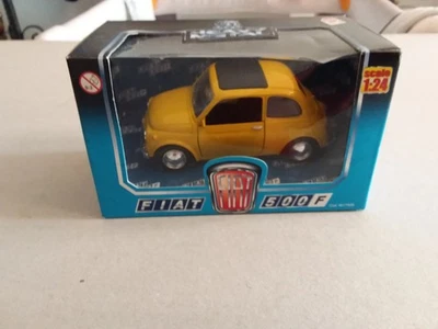 FIAT 500F  GIALLA SCALA 1:24  HEAVY METAL  NUOVA ANCORA CONFEZIONATA - Immagine 1 di 4